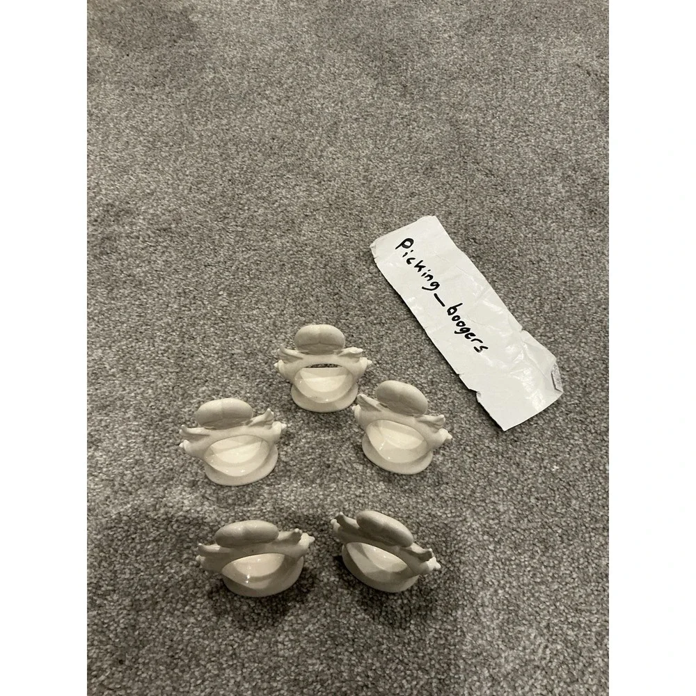 Set of 5 Ceramic Porcelain 3.5 